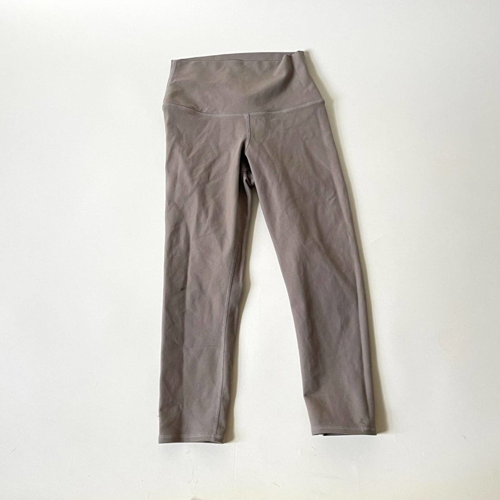 ALO Yoga Tan Brown High Rise Cropped Leggings Size XS